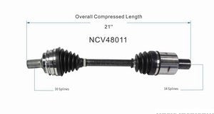 Cv Axle Front Left Mercedes Benz Cls63 Amg 2014