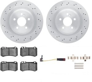Rotor Brake Pad Kit Rear Mercedes Benz E55 Amg 2005