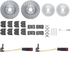 Rotor Brake Pad Kit Front Mercedes Benz E55 Amg 2005