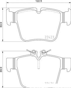 Brake Pad Rear Mercedes Benz Glc300 2017