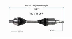 Cv Axle Front Right Mercedes Benz Glc300 2017