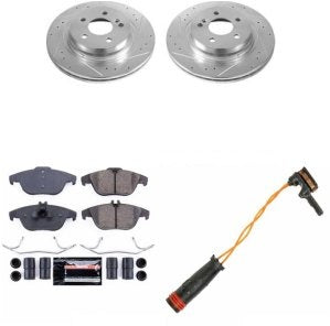 Rotor Brake Pad Kit Rear Mercedes Benz C350 2014