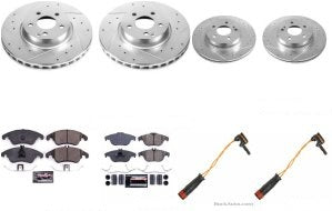 Rotor Brake Pad Kit Front Mercedes Benz C350 2014