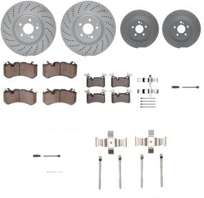 Rotor Brake Pad Kit Front Mercedes Benz C63 Amg 2008