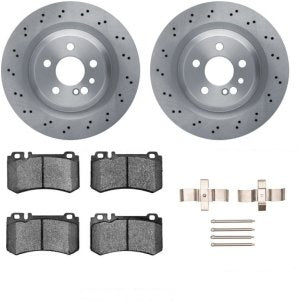 Rotor Brake Pad Kit Rear Mercedes Benz Cl600 2005