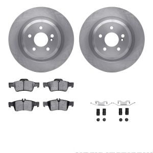 Rotor Brake Pad Kit Rear Mercedes Benz Cl600 2011