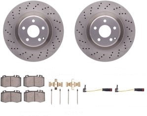 Rotor Brake Pad Kit Front Mercedes Benz Cl600 2005