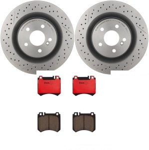 Rotor Brake Pad Kit Rear Mercedes Benz Clk55 Amg 2006