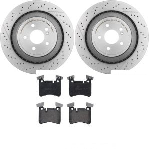 Rotor Brake Pad Kit Rear Mercedes Benz Cls63 Amg 2014
