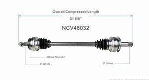 Cv Axle Rear Mercedes Benz E63 Amg 2016