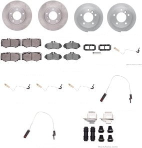 Rotor Brake Pad Kit Front Mercedes Benz G500 2007
