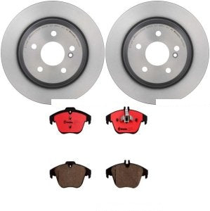 Rotor Brake Pad Kit Rear Mercedes Benz Glk350 2015