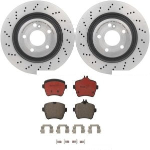 Rotor Brake Pad Kit Rear Mercedes Benz Sl550 2015
