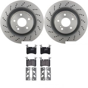 Rotor Brake Pad Kit Rear Mercedes Benz Sl63 Amg 2011