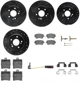 Rotor Brake Pad Kit Front Mercedes Benz Slk200 2010