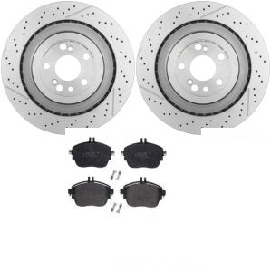 Rotor Brake Pad Kit Rear Mercedes Benz Sls Amg 2012